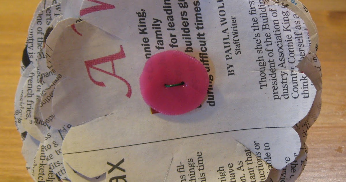 B.B. Bellezza Handcrafted Jewelry Newspaper Flower Tutorial Flowers