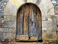 A mediaeval door A mediaeval door