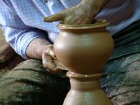 Making a jar of clay