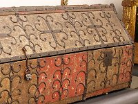 An ornate mediaeval coffin An ornate mediaeval coffin