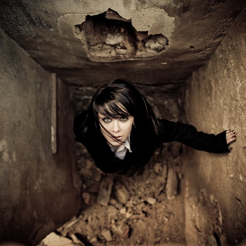 Girl stuck in hole think Girl stuck in hole opinion