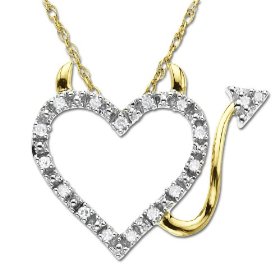 Heart Devil Diamond Pendant