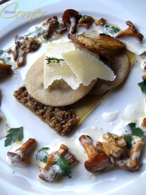 Almond Corner Porcini Ravioli