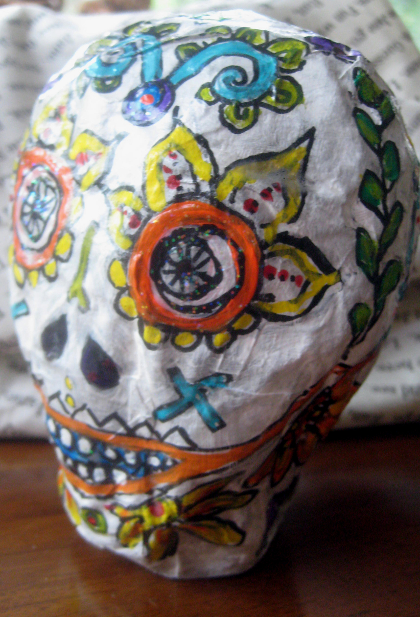 JaneVille Tutorial Papier Mache Skulls