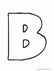 Printable Bubble Letter B