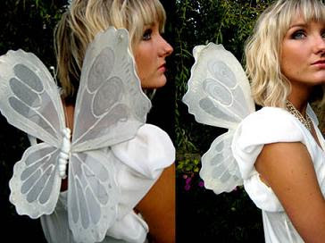 silver fairy wings