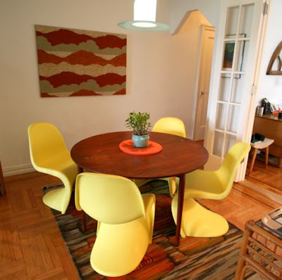 Brand New Panton Chair Green Red & Orange Colors