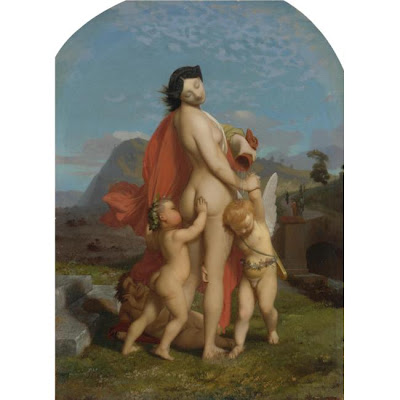 A Young Nymph teased by Putti