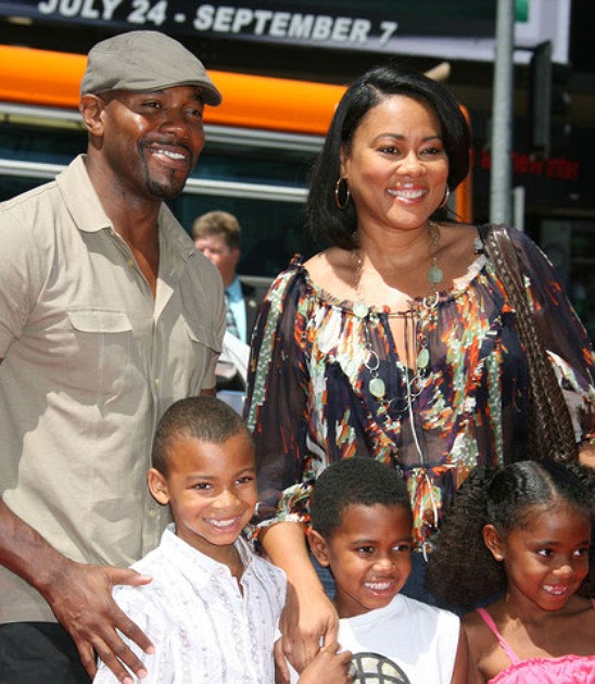 Black Celebrity Families Lela Rochon and family head out to G force