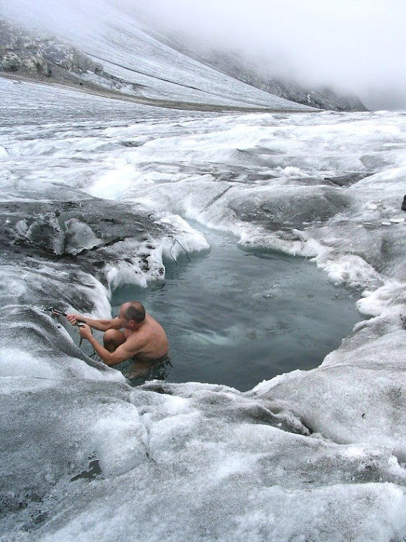 Sicherheit in Gletschermoulinen
