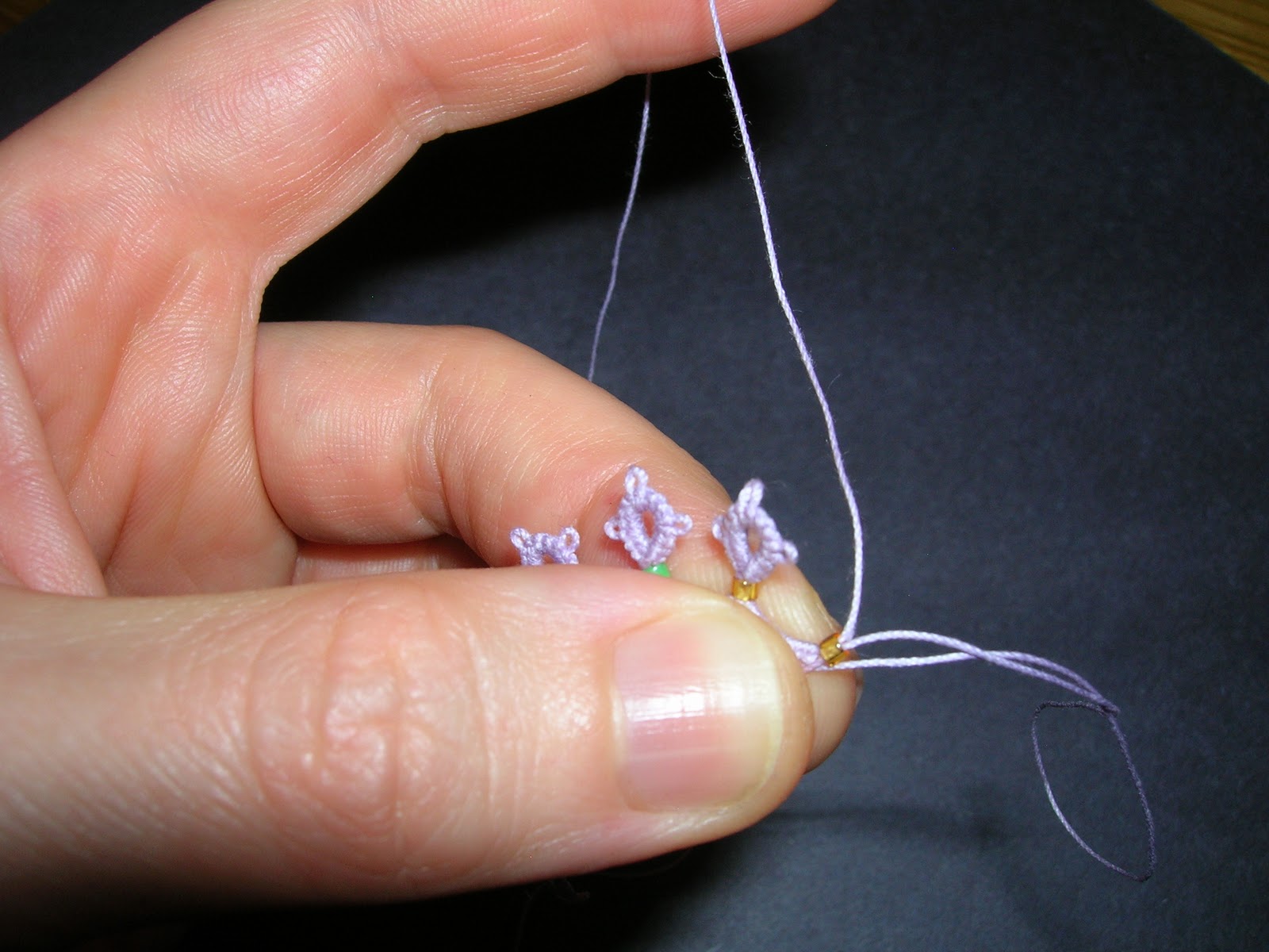 Tatting Fool Loop Tatted Rings How and Why