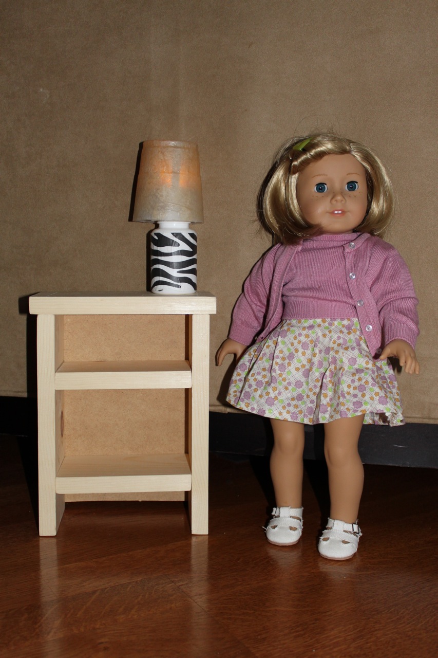 MADE Pieces For Reese 18" Doll Nightstand or Small Bookshelf