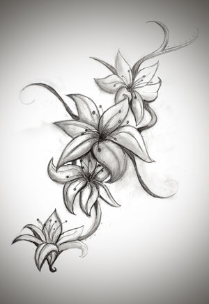 water lily tattoo. cala lily tattoo. lilly flower