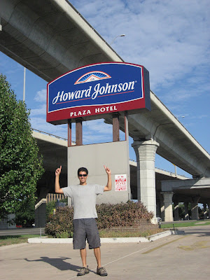 Outside the HoJo Austin!