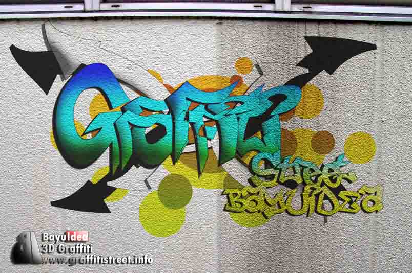 3d graffiti artists. Gallery 3D graffiti street art