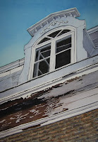 Watercolor Painting - Peeling Paint Quebec Building