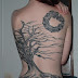 Tree and Dagon Tattoo Japanese