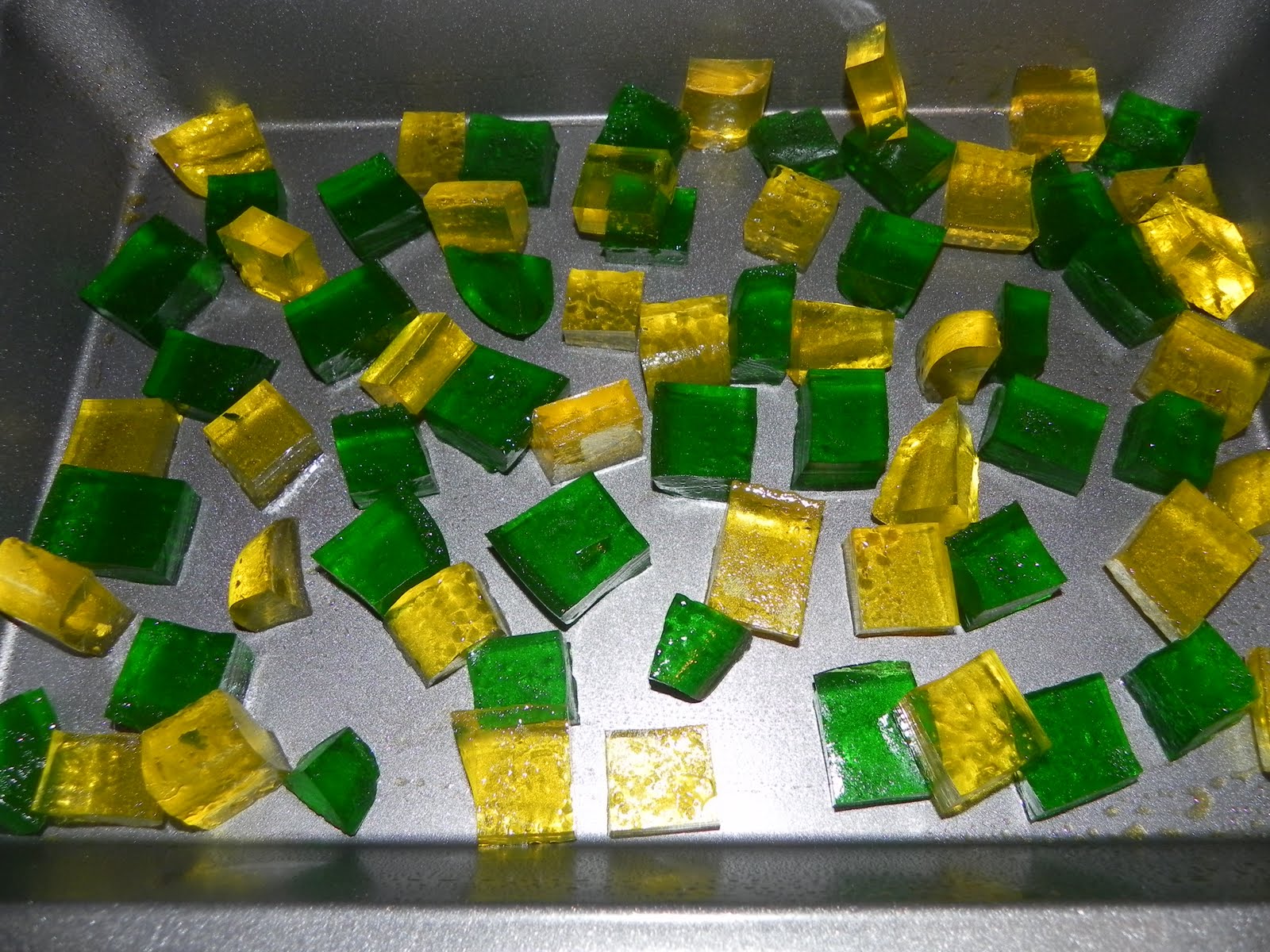 Farrah's Food Adventures Holiday Glass Block Jello