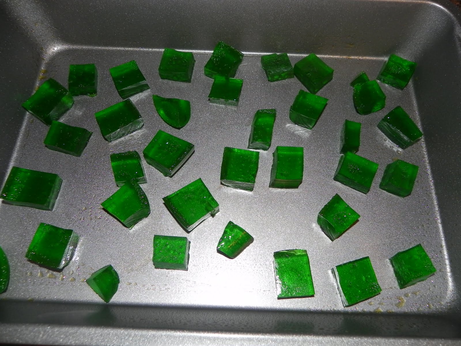 Farrah's Food Adventures Holiday Glass Block Jello