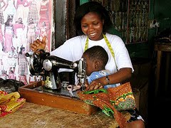 Seamstress in Kumasi