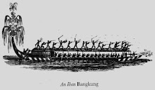 The Dayak Iban War Paddle Long Boat