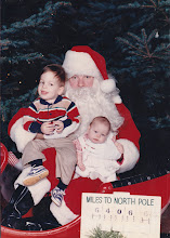 Paul and Amy with Santa