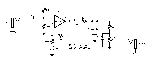 GuitarTech: Blue Clipper Guitar Effect Schematic