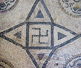 Swastika on a Roman Mosaic