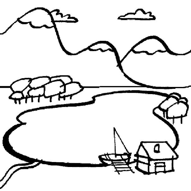 Como dibujar un lago - Imagui