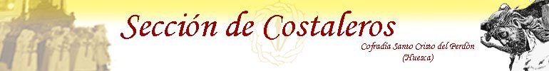 Costaleros Cristo del Perdón (Huesca)