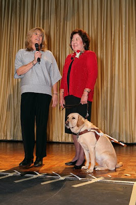 Gayle Bittner, Vickie Kennedy and Guide Dog Angela