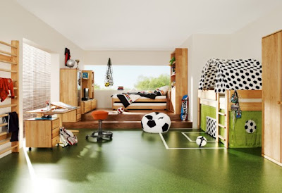 Fresh-ideas-for-child-colors-with-white-wall-pine-bed-and-wood-floor