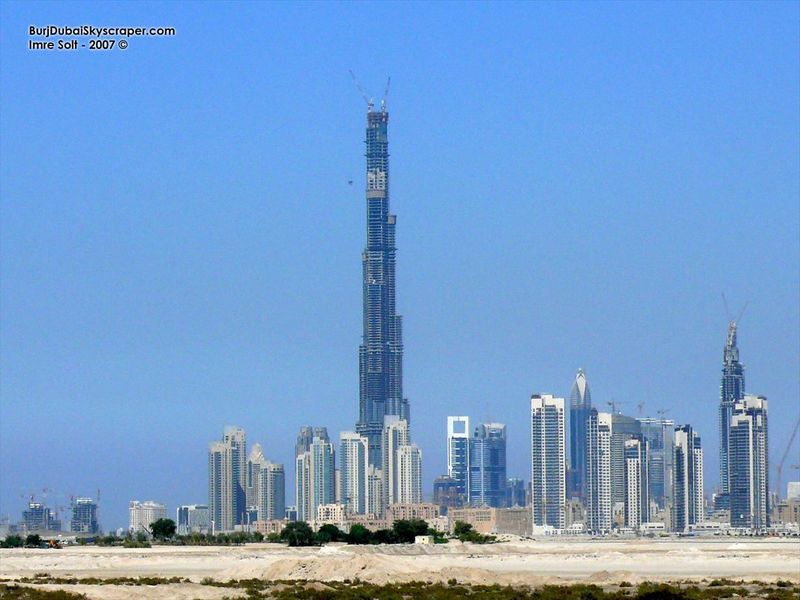 A inauguração do Burj Dubai