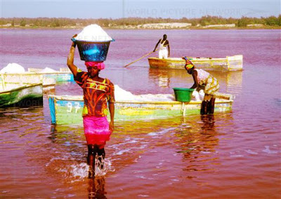 Uniknya Danau Garam Di Senegal