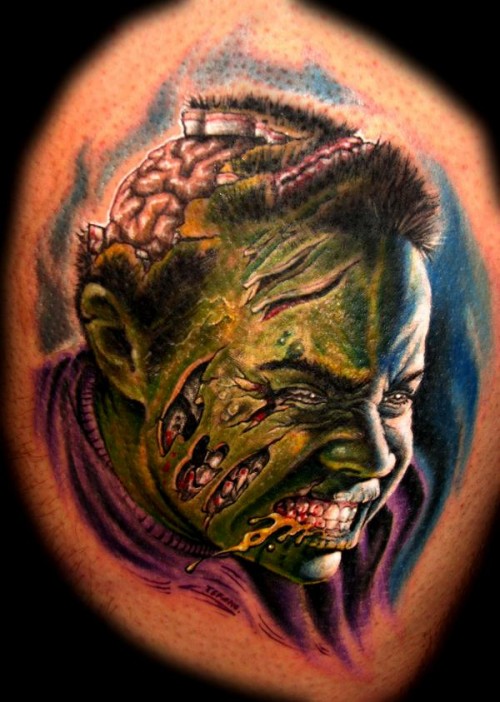 Zombie Tattoo Photo | 20 gruesome zombie tattoos damn cool pictures Zombie Tattoo Photo | 20 gruesome zombie tattoos damn cool pictures