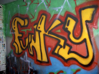 letter in graffiti writing. Funky Graffiti Letters China