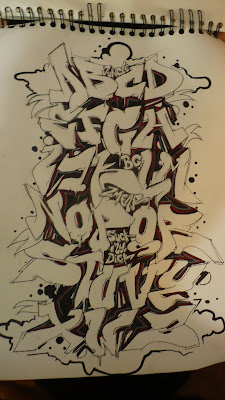 graffiti style, alphabet
