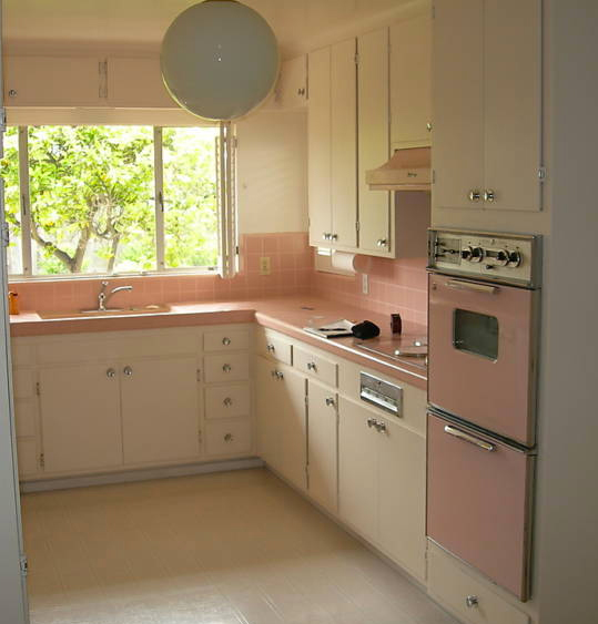 good glam pink kitchens