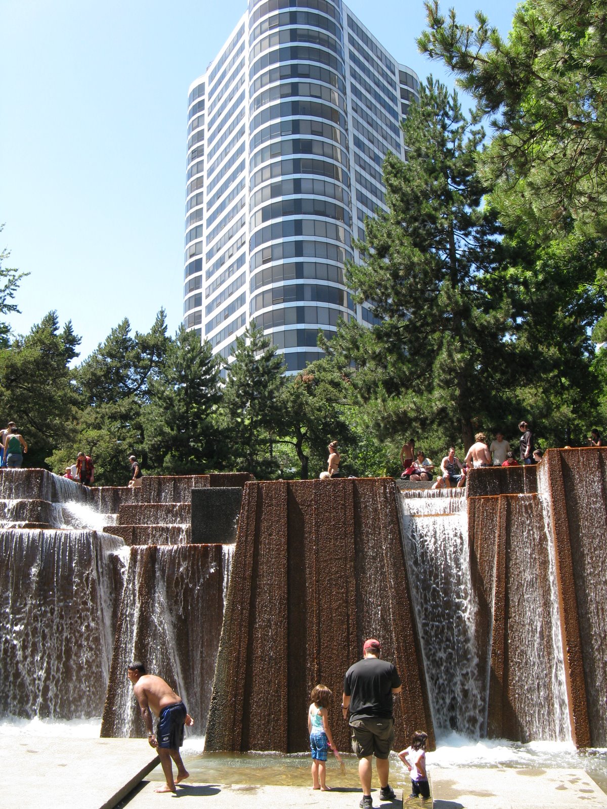 Portland Water Fountains Pioneer Courthouse Square Fountain