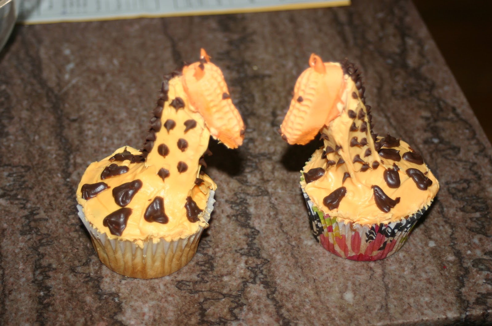From the Heart...Cheryl St.John Giraffe Cupcakes