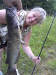 Tari with her first big fish