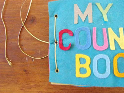 handmade counting book