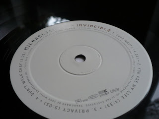 Michael Jackson Invincible EPC 495174 1 2 LP vinyl label