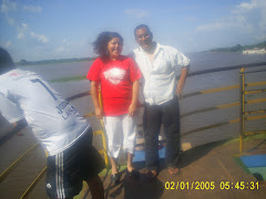 Leneida y yo en el río Ucayali