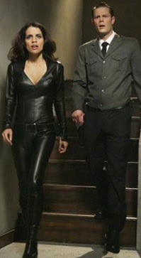 Natalie Morales and Matt Keeslar in The Middleman