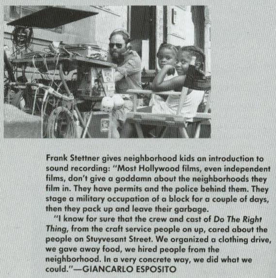 Giancarlo Esposito on Do the Right Thing's interaction with the Bed-Stuy neighborhood