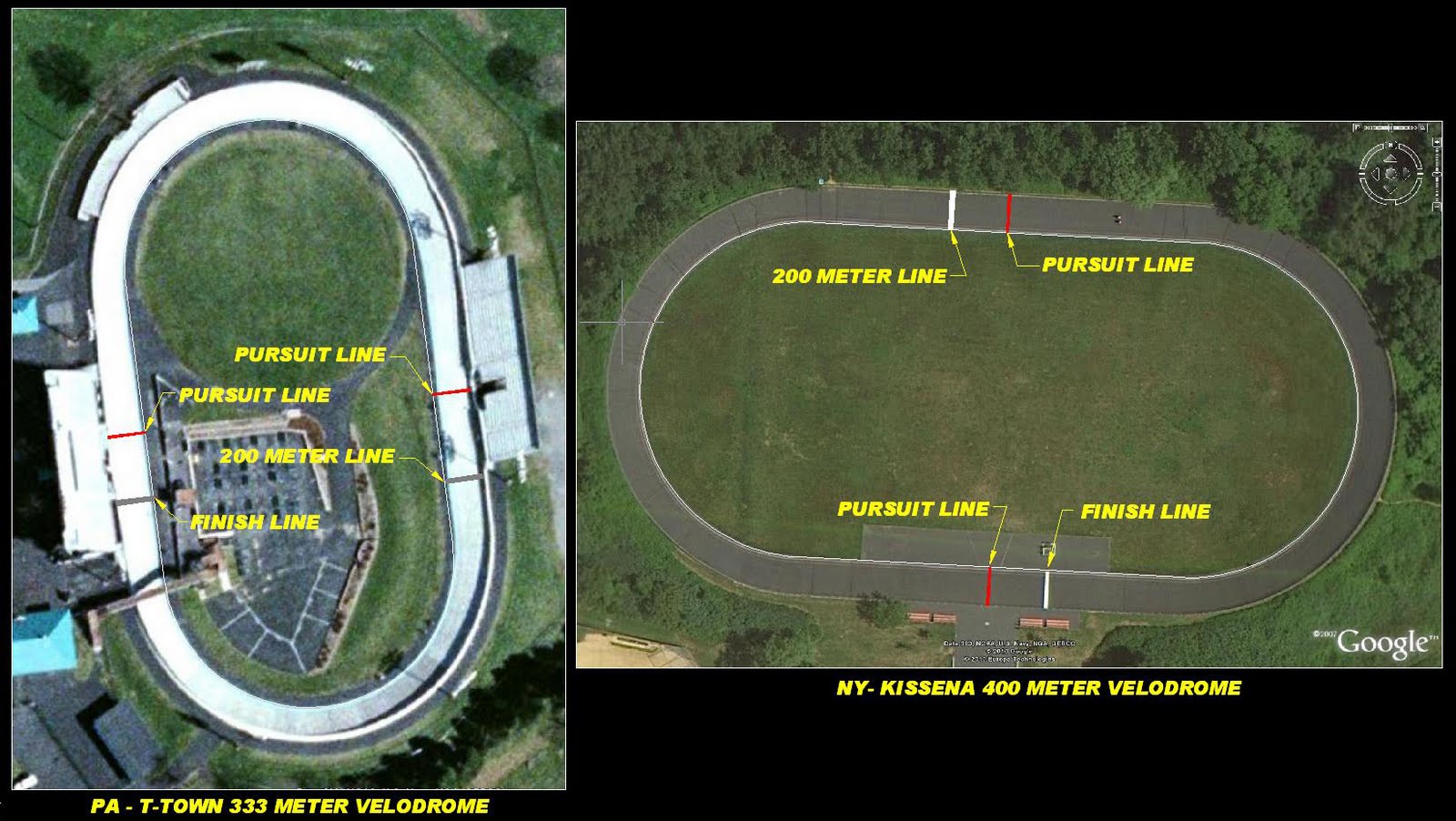 Kissena Track Racing Kissena and TTown velodromes juxtaposition