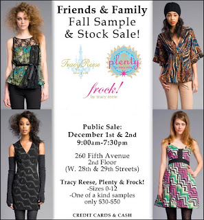 Tracy Reese Friends & Family Fall Sample Sale!