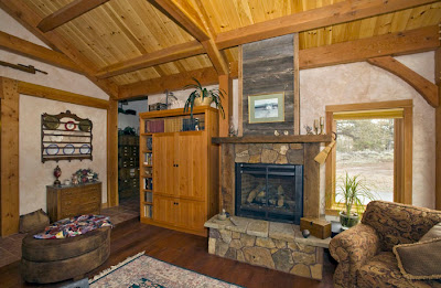 Timber frame great room with vaulted ceiling timber frame living room