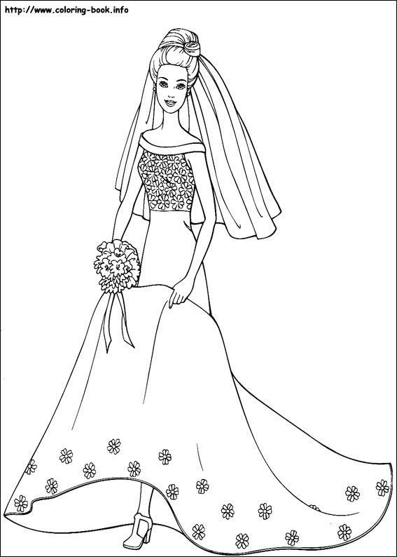 Kid Song Kl101 Barbie Coloring Picture